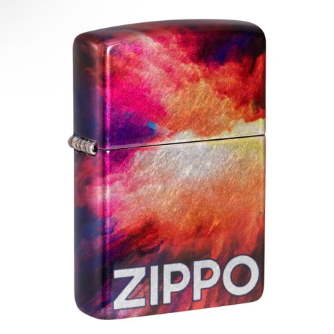 Bật Lửa ZIPPO - Classic - Tie Dye Zippo Design (Loang Đỏ Cam)