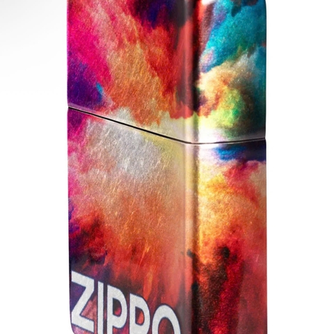 Bật Lửa ZIPPO - Classic - Tie Dye Zippo Design (Loang Đỏ Cam)