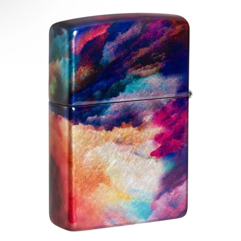 Bật Lửa ZIPPO - Classic - Tie Dye Zippo Design (Loang Đỏ Cam)