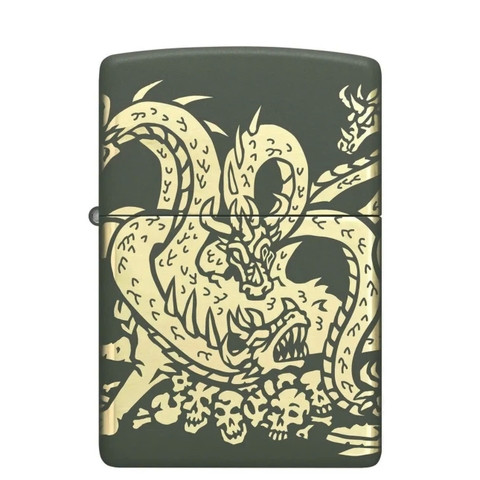 Bật Lửa ZIPPO - Classic - Dragon Design (Rồng Ngồi Trên Xương)