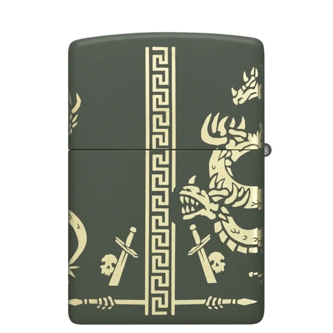 Bật Lửa ZIPPO - Classic - Dragon Design (Rồng Ngồi Trên Xương)