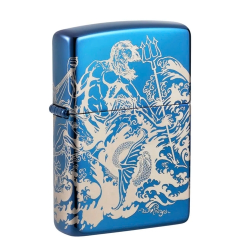 Bật Lửa ZIPPO - Classic - Atlantis Design (Thần Biển Poseidon)