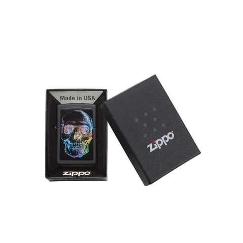 Bật Lửa ZIPPO - Classic - Colorful Skull (Đầu Lâu Sắc Màu)