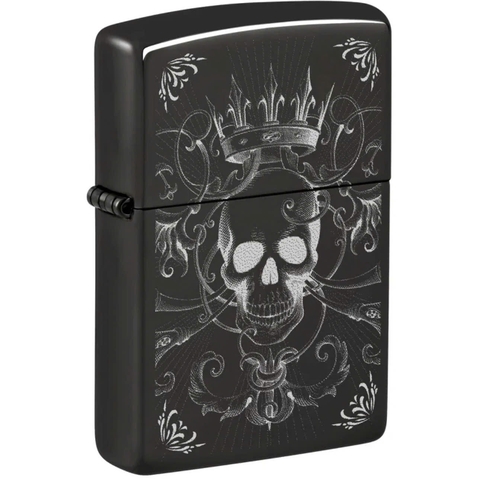 Bật Lửa ZIPPO - Classic - Royal Skull Design (Đầu Lâu Đội Vương Miện)