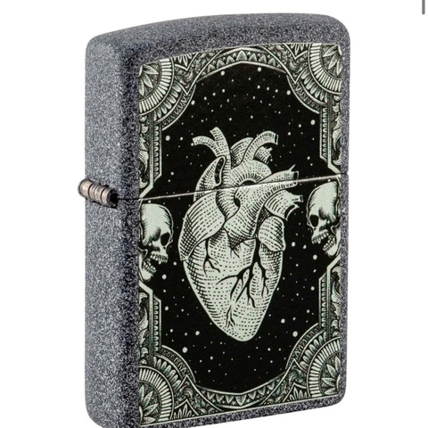 Bật Lửa ZIPPO - Classic - Heart Design (Trái Tim)