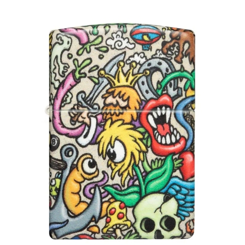 Bật Lửa ZIPPO - Classic - Crazy Collage Design (Thiết Kế Điên Rồ)