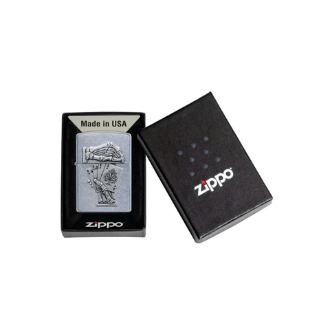 Bật Lửa ZIPPO - Classic - Dead Mans Hand Emblem Design (Bàn Tay Người Chết)