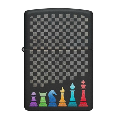 Bật Lửa ZIPPO - Classic - Chess Pieces Design (Bàn Cờ)