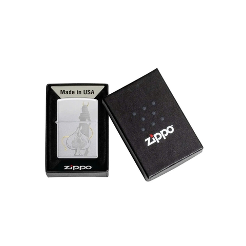 Bật Lửa ZIPPO - Classic - Devilish Ace Design (Con Át Ác Qủy)