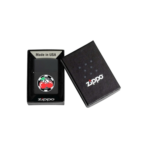 Bật Lửa ZIPPO - Classic - Poker Chip with Cherries (Chip Hình Qủa Cherry)