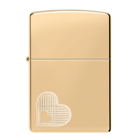 Bật Lửa ZIPPO - Classic - Double Hearts Design (2 Trái Tim)