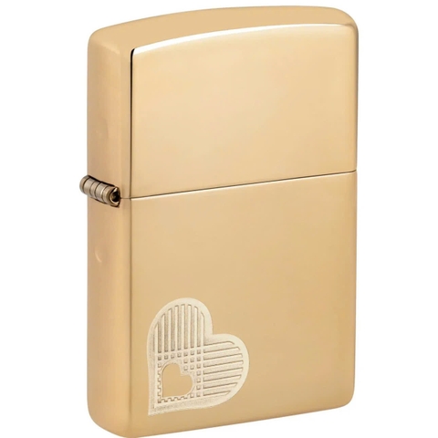Bật Lửa ZIPPO - Classic - Double Hearts Design (2 Trái Tim)