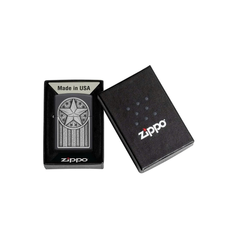Bật Lửa ZIPPO - Classic - American Metal Emblem (Ngôi Sao Mỹ)