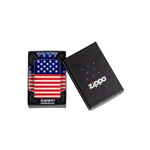 Bật Lửa ZIPPO - Classic - Stars and Stripes Flag Design (Lá Cờ Mỹ)