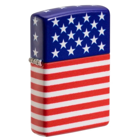 Bật Lửa ZIPPO - Classic - Stars and Stripes Flag Design (Lá Cờ Mỹ)