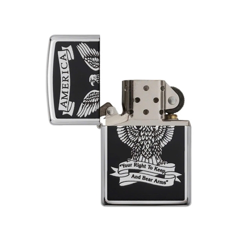 Bật Lửa ZIPPO - Classic - Eagle High Polish Chrome (Đại Bàng)