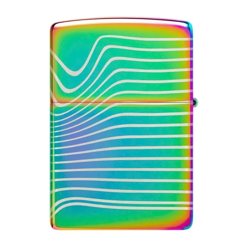 Bật Lửa ZIPPO - Classic - Wavy Pattern Design (Tím Titan Họa Tiết Sóng)