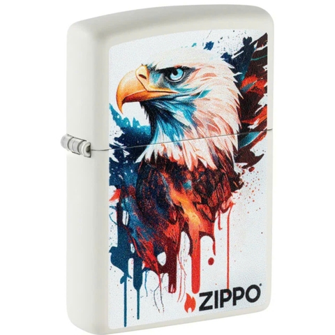Bật Lửa ZIPPO - Classic - Painted Eagle Design (Đại Bàng Đầu Hói)