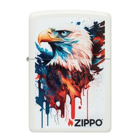 Bật Lửa ZIPPO - Classic - Painted Eagle Design (Đại Bàng Đầu Hói)