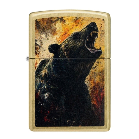 Bật Lửa ZIPPO - Classic - Grizzly Roar Design (Gấu Xám)