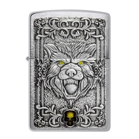 Bật Lửa ZIPPO - Classic - Wolf Emblem Design (Mặt Sói)