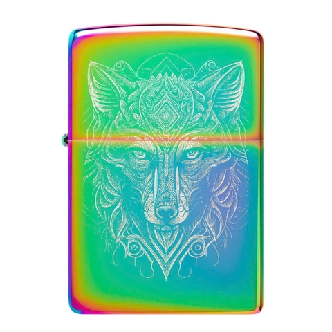 Bật Lửa ZIPPO - Classic - Mystic Wolf Design (Sói Huyền Bí)
