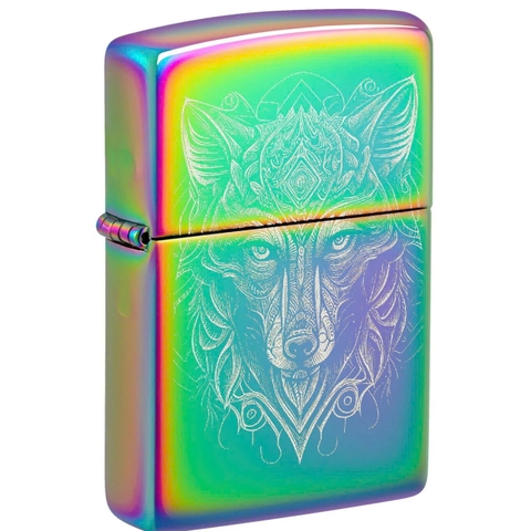 Bật Lửa ZIPPO - Classic - Mystic Wolf Design (Sói Huyền Bí)