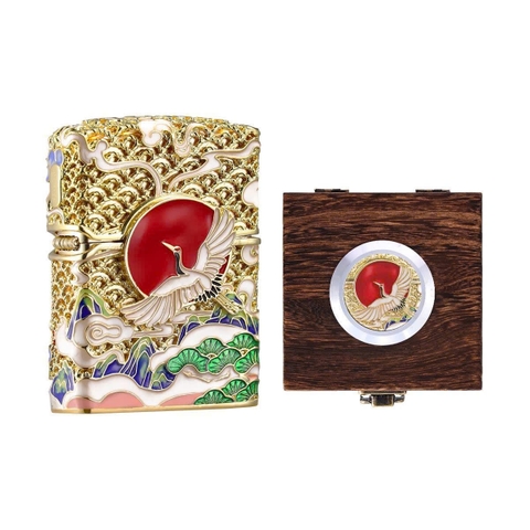 Zippo - Bản Độ - Hạc Trắng