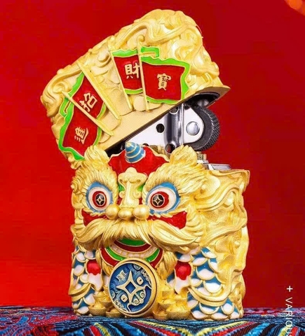 Zippo - Bản Độ - Lân Vàng