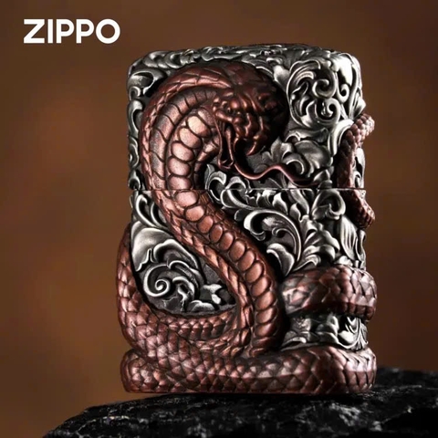 Zippo - Bản Độ - Rắn Hổ Mang