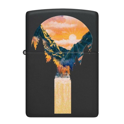 Bật Lửa ZIPPO - Classic - Mountain Waterfall Design (Thác Nước)