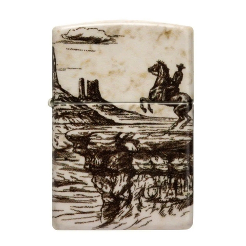 Bật Lửa ZIPPO - Classic - Wild West Scene Design (Cảnh Miền Tây)