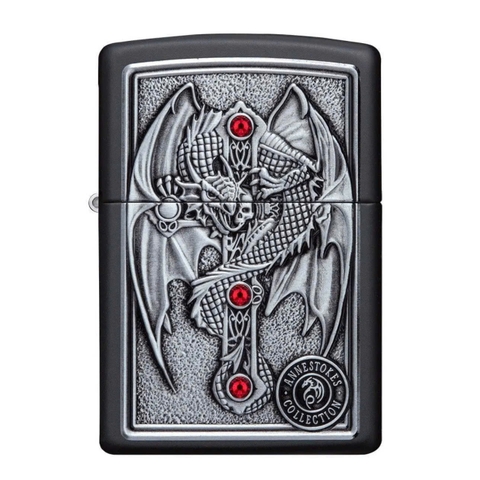 Bật Lửa ZIPPO - Classic - Anne Stokes Gothic Guardian Emblem (Rồng Bảo Vệ)