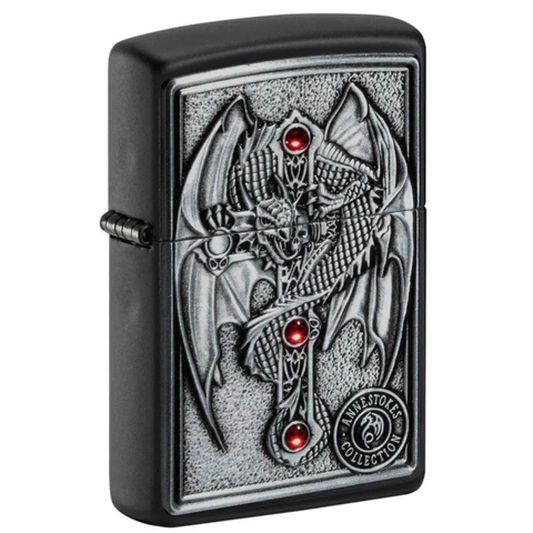 Bật Lửa ZIPPO - Classic - Anne Stokes Gothic Guardian Emblem (Rồng Bảo Vệ)
