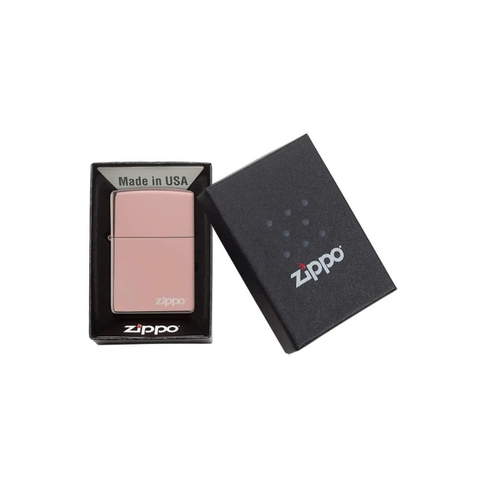 Bật Lửa ZIPPO - Classic - High Polish Rose Gold Logo