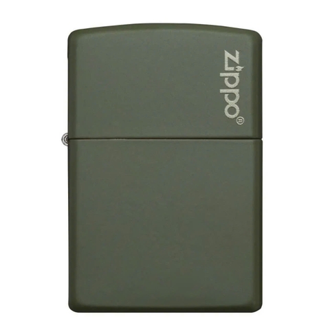 Bật Lửa ZIPPO - Classic - Classic Green Matte Zippo Logo