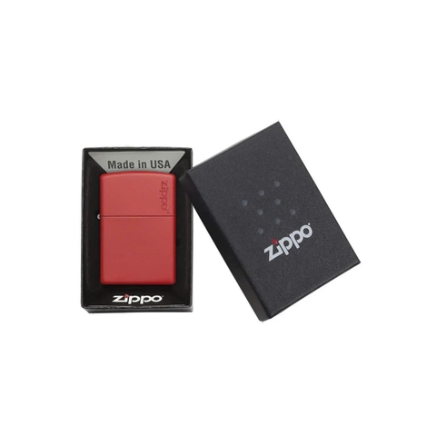 Bật Lửa ZIPPO - Classic - Classic Red Matte with Zippo Logo