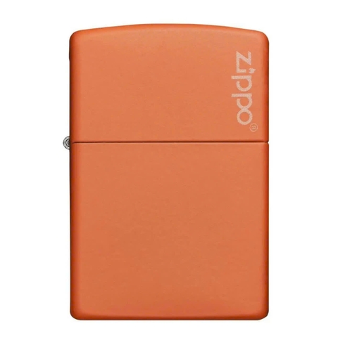 Bật Lửa ZIPPO - Classic - Classic Orange Matte Zippo Logo