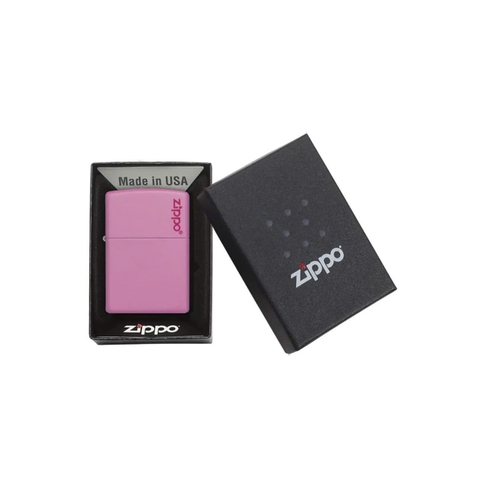 Bật Lửa ZIPPO - Classic - Classic Pink Matte Zippo Logo