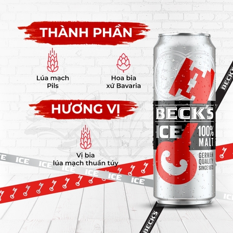 Thùng 24 Lon Bia Beck's Ice 330ml