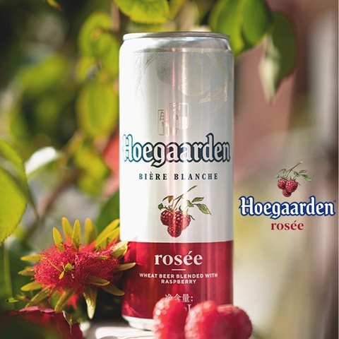 Thùng 24 Lon Bia Hoegaarden Rosee 330ml