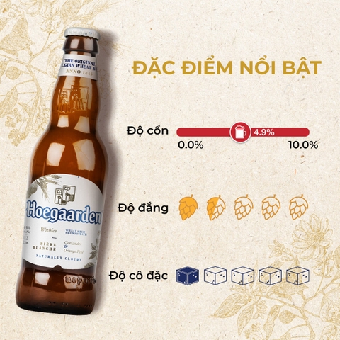 Thùng 24 Chai Bia Hoegaarden White 330ml