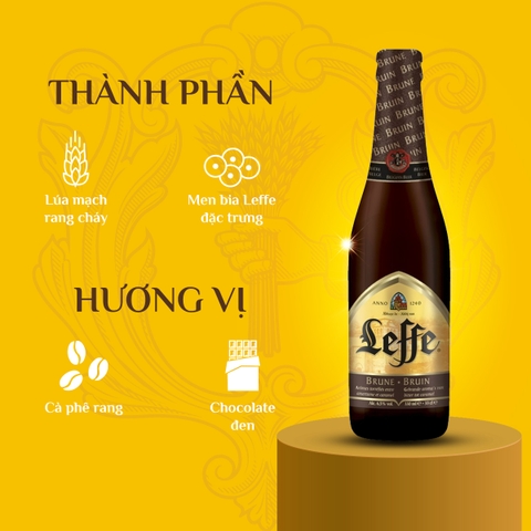 Thùng 24 Chai Bia Leffe Brune 330ml