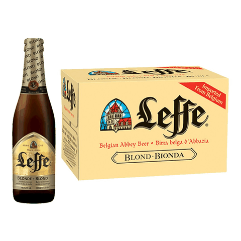 Thùng 24 chai Bia Leffe Blonde 330ml