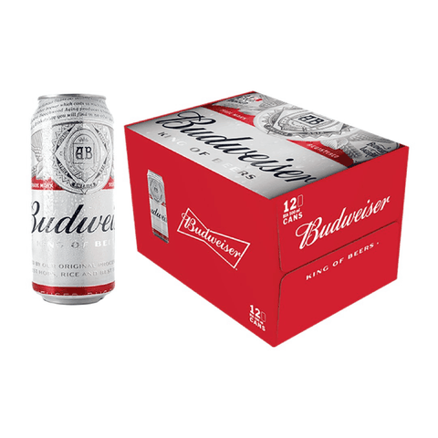 Thùng 12 Lon Bia Budweiser 500ml