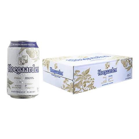 Thùng 24 Lon Bia Hoegaarden White 330ml