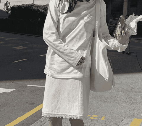 Áo Len Mỏng Kẻ Xanh