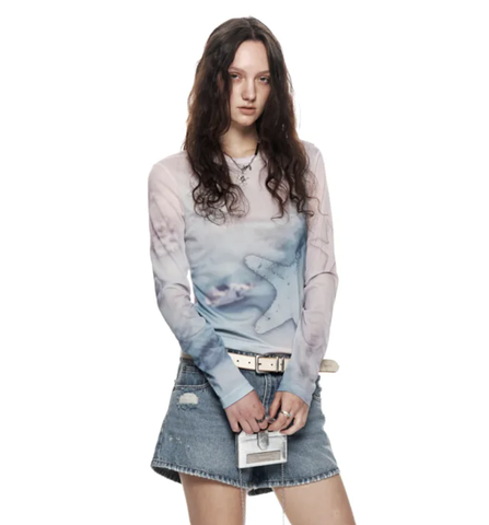 Áo Matin Kim Starfish Mesh Top