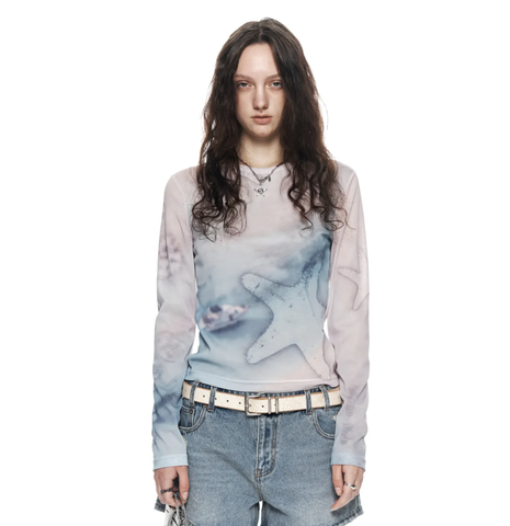 Áo Matin Kim Starfish Mesh Top