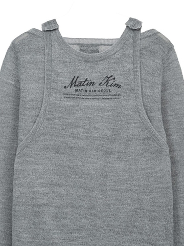 Áo len Matin Kim Mohair Layered Knit Pullover